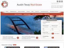 Tablet Screenshot of homesaroundaustin.com